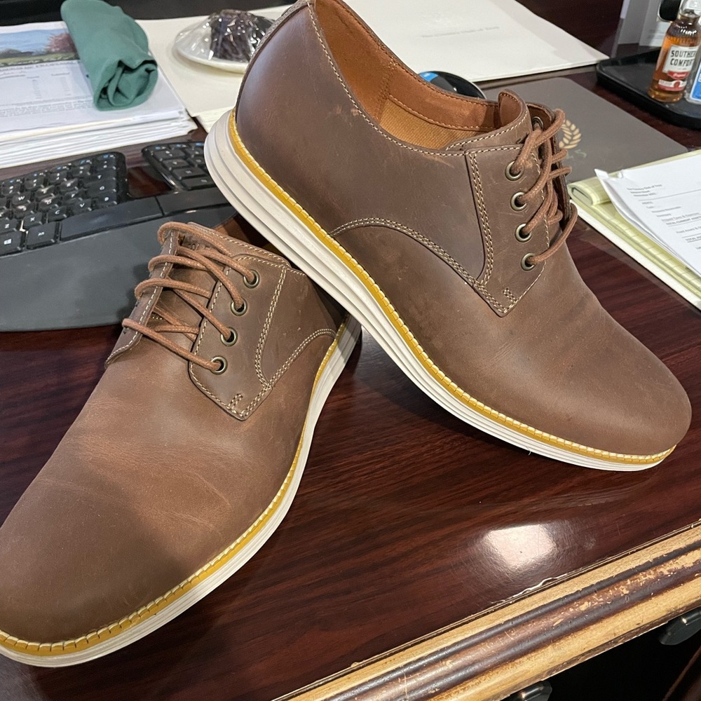 NWOT Cole Haan ZeroGrand Brown/Yellow Dress Shoes